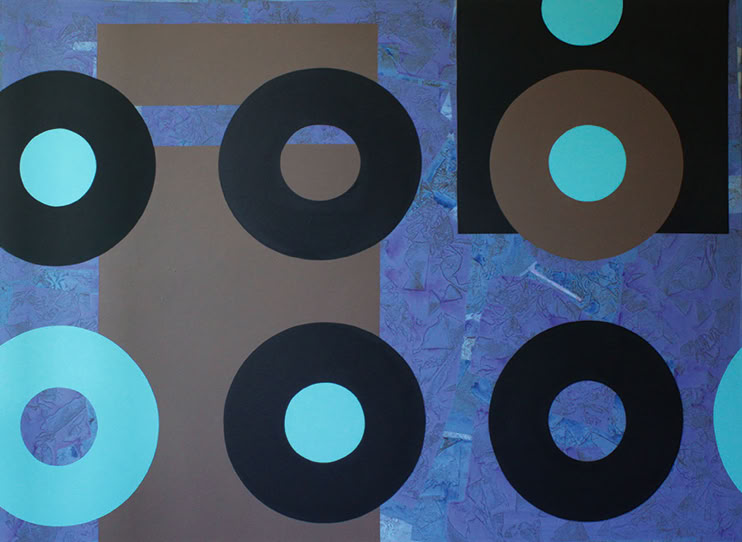 TÜRKISBLAU II,, Acryl auf Nessel, 140 cm x 190 cm, 2012