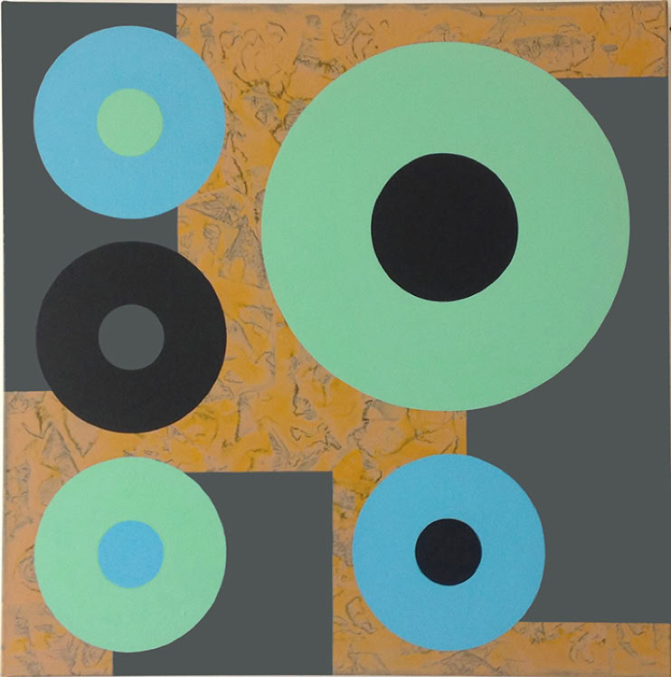 TÜRKISMINT I,  Acryl auf Leinwand, 90 cm x 90 cm, 2017