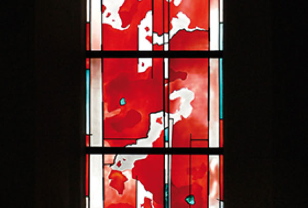 Kath. Kirche St. Johannes der Täufer, Germersheim-Sondernheim. Gestaltung Chorfenster.