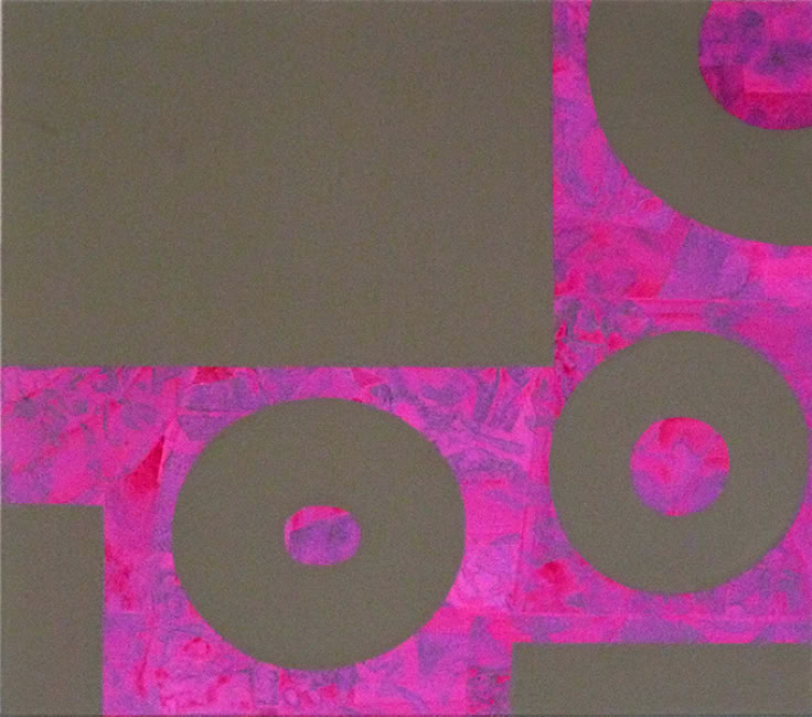 VIOLETT I,  Acryl auf Nessel, 70 cm x 80 cm, 2010